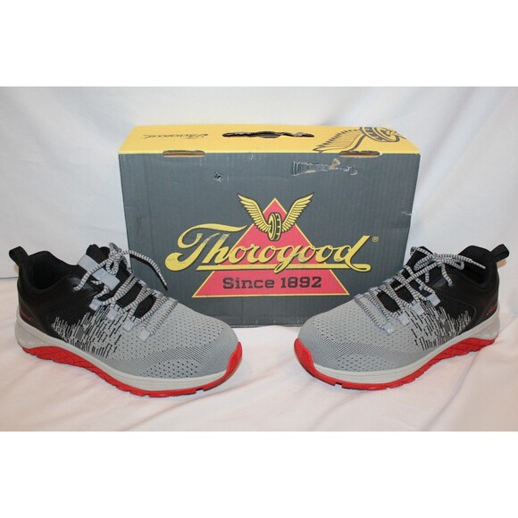 Thorogood Ast Low Work & Safety shoes Men's sz 12 Wide (809-6112) grey/black - Picture 1 of 7